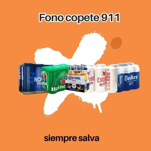 Packs de cervezas destacados como Fono Copete 911 para delivery de alcohol a domicilio en Santiago